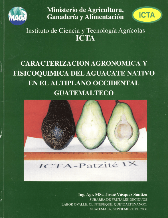 Caracterizacion agronomica y Fisicoquimica del Aguacate, 2000